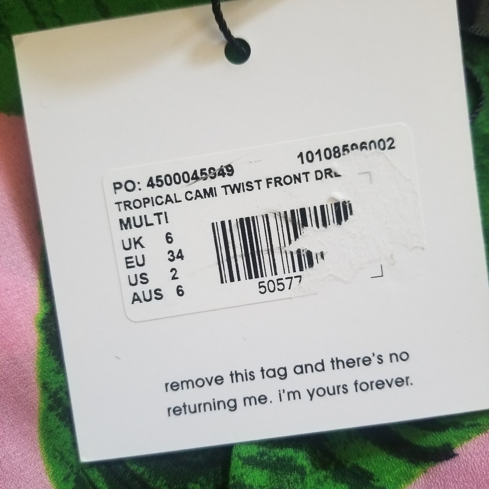 Missguided Tropical Cami Twist Front Dress - Picture 7 of 9